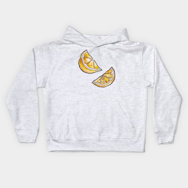 When Life Gives You Lemons Kids Hoodie by JenTheTracy